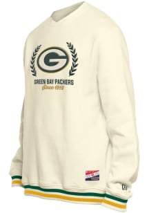 New Era Green Bay Packers Mens Green Throwback Long Sleeve Fashion Sweatshirt