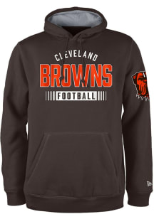 New Era Cleveland Browns Mens Brown Alt Sport Night Long Sleeve Hoodie