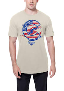 New Era Chicago Cubs White July 4th Short Sleeve T Shirt