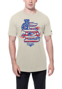 New Era St Louis Cardinals White July 4th Short Sleeve T Shirt