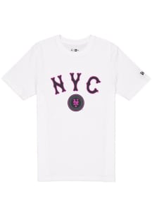 New Era New York Mets White City Connect Short Sleeve Fashion T Shirt
