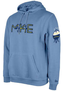 New Era Milwaukee Brewers Mens Light Blue City Connect Fashion Hood