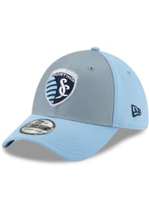 New Era Sporting Kansas City Mens Light Blue Home Jersey Hook 39THIRTY Flex Hat