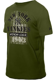 New Era New York Yankees Olive Armed Forces Day Short Sleeve T Shirt