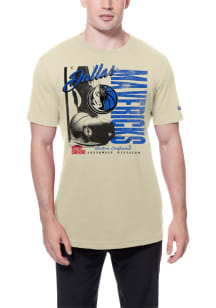 New Era Dallas Mavericks White Throwback Short Sleeve T Shirt