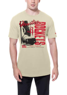New Era Houston Rockets White Throwback Short Sleeve T Shirt