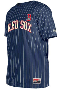 New Era Boston Red Sox Navy Blue Throwback Short Sleeve Fashion T Shirt