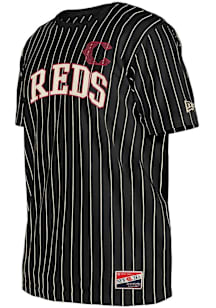New Era Cincinnati Reds Black Throwback Short Sleeve Fashion T Shirt