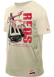 New Era Cincinnati Reds White Throwback Short Sleeve T Shirt