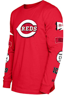 New Era Cincinnati Reds Red Game Day Long Sleeve T Shirt