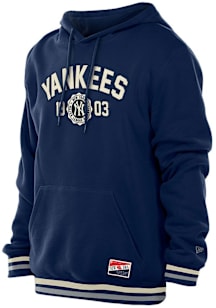 New Era New York Yankees Mens Navy Blue Throwback Fashion Hood
