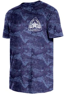 New Era Houston Astros Navy Blue Adventure Short Sleeve T Shirt