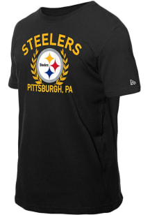New Era Pittsburgh Steelers Black 2025 NFL Draft Short Sleeve T Shirt