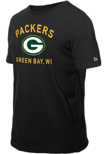 New Era Green Bay Packers Black 2025 NFL Draft Short Sleeve T Shirt