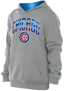 New Era Chicago Cubs Mens Silver Color Pack Long Sleeve Hoodie