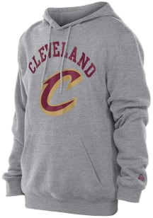 New Era Cleveland Cavaliers Mens Grey Game Day Long Sleeve Hoodie
