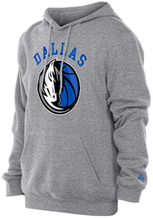 New Era Dallas Mavericks Mens Grey Game Day Long Sleeve Hoodie