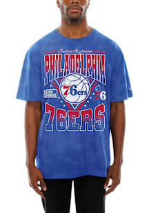 New Era Philadelphia 76ers Blue Sports Classic Short Sleeve T Shirt