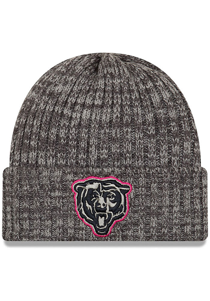 New Era Chicago Bears Grey 2019 Crucial Catch Cuff Mens Knit Hat