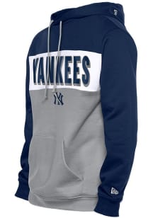 New Era New York Yankees Mens Navy Blue Game Day Long Sleeve Lightweight Hoodie