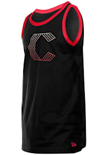 New Era Cincinnati Reds Mens Black Summer Short Sleeve Tank Top