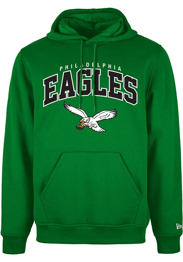 New Era Philadelphia Eagles Mens KELLYGREEN Retro Arch Name Mascot