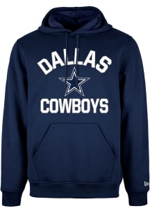 New Era Dallas Cowboys Mens Navy Blue Heart And Soul Long Sleeve Hoodie