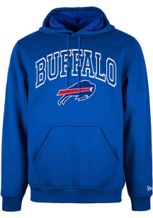 New Era Buffalo Bills Mens Blue Arch Name Long Sleeve Hoodie