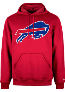New Era Buffalo Bills Mens Red Primary Long Sleeve Hoodie