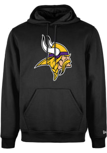 New Era Minnesota Vikings Mens Black Primary Long Sleeve Hoodie