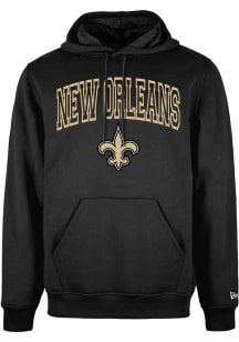 New Era New Orleans Saints Mens Black Arch Name Long Sleeve Hoodie