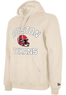 New Era Houston Texans Mens Oatmeal Heart And Soul Long Sleeve Hoodie