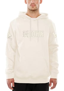 New Era Houston Texans Mens White Tonal Wordmark Fashion Hood