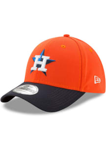 New Era Houston Astros Mens Orange Team Classic 39THIRTY Flex Hat