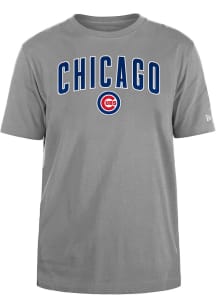 New Era Chicago Cubs Grey City Arch Name Short Sleeve T Shirt