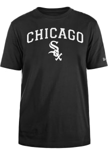 New Era Chicago White Sox Black Arch Name Short Sleeve T Shirt