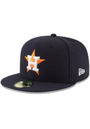 New Era Houston Astros Mens Navy Blue AC Game 59FIFTY Fitted Hat