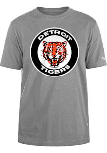 New Era Detroit Tigers Grey Coop Primary Short Sleeve T Shirt