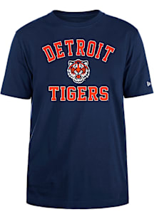 New Era Detroit Tigers Navy Blue Coop Heart And Soul Short Sleeve T Shirt