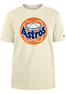 New Era Houston Astros White Coop Dome Primary Short Sleeve T Shirt