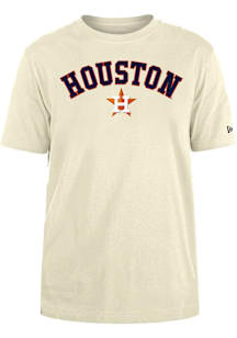 New Era Houston Astros White City Wordmark Short Sleeve T Shirt