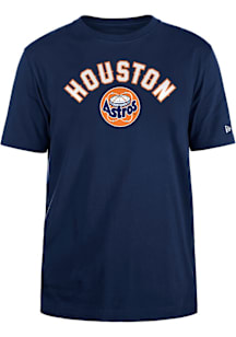 New Era Houston Astros Navy Blue Coop Dome Arch Name Short Sleeve T Shirt