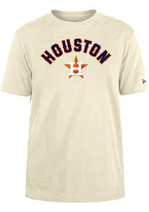 New Era Houston Astros White Arch Name Short Sleeve T Shirt