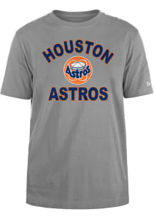 New Era Houston Astros Grey Coop Dome Heart And Soul Short Sleeve T Shirt