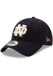 New Era Notre Dame Fighting Irish Core Classic 9TWENTY Adjustable Hat - Navy Blue