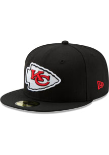 New Era Kansas City Chiefs Mens Black Basic 59FIFTY Fitted Hat