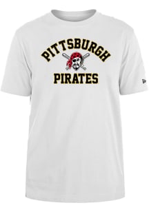 New Era Pittsburgh Pirates White Coop Heart And Soul Short Sleeve T Shirt