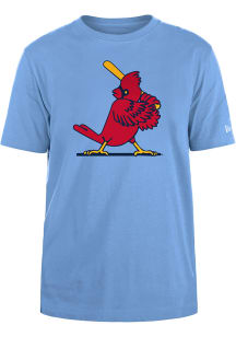 New Era St Louis Cardinals Light Blue Batting Bird Primary Short Sleeve T Shirt