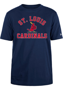 New Era St Louis Cardinals Navy Blue Heart And Soul Short Sleeve T Shirt