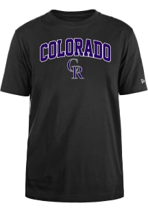 New Era Colorado Rockies Black City Arch Name Short Sleeve T Shirt